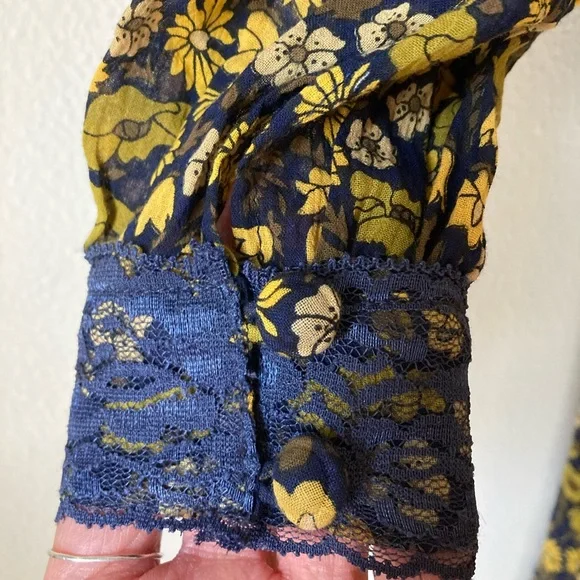 Chasing Unicorns๐ซ Izabella Duster Dress {Midnight Bloom} sz Small - Picture 12 of 15